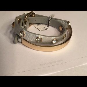 NWT Guess silver  & gold bling wrap bracelet